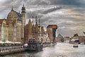 beautiful historic tenement houses along the motÃâawa river in gdaÃâsk